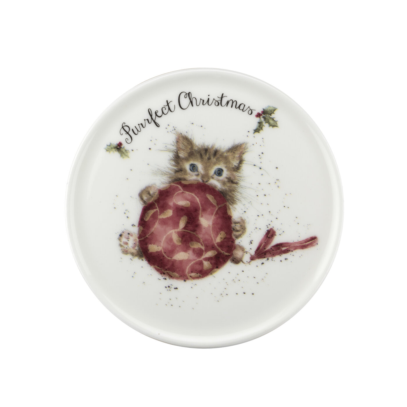 Wrendale Designs Mug and Coaster Set Purrfect Christmas (Kitten) image number null